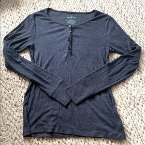 Tommy John Navy Henley Top